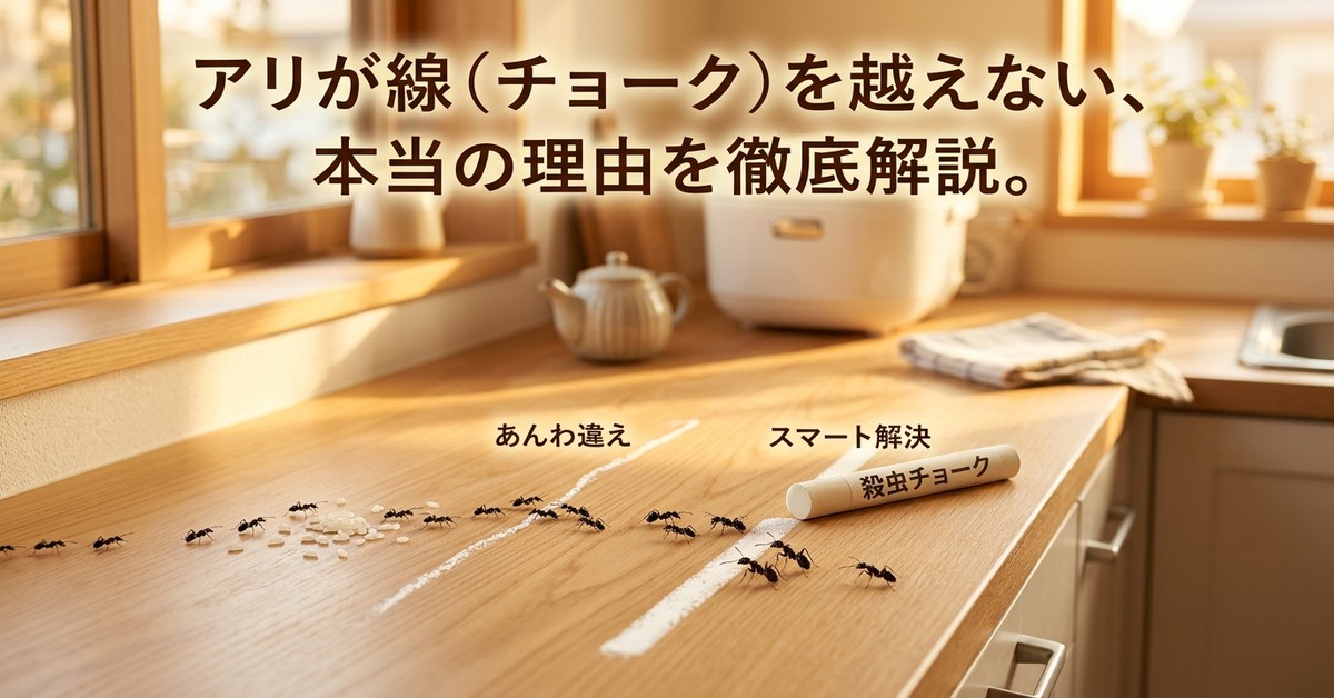 アリがチョークの線を越えないのはなぜ？アリの習性と科学的分析