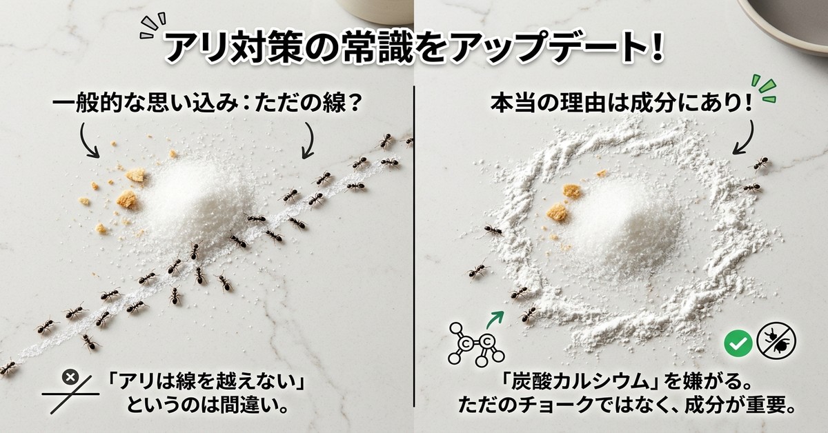 チョークがアリを止める科学的根拠と効果的な活用法