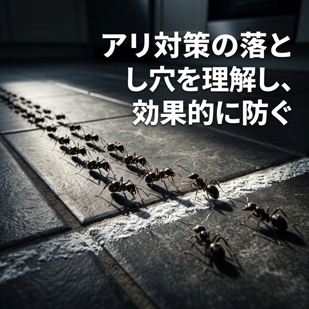 アリがチョーク線を避ける科学的理由：誤解されがちな行動メカニズムを解説
