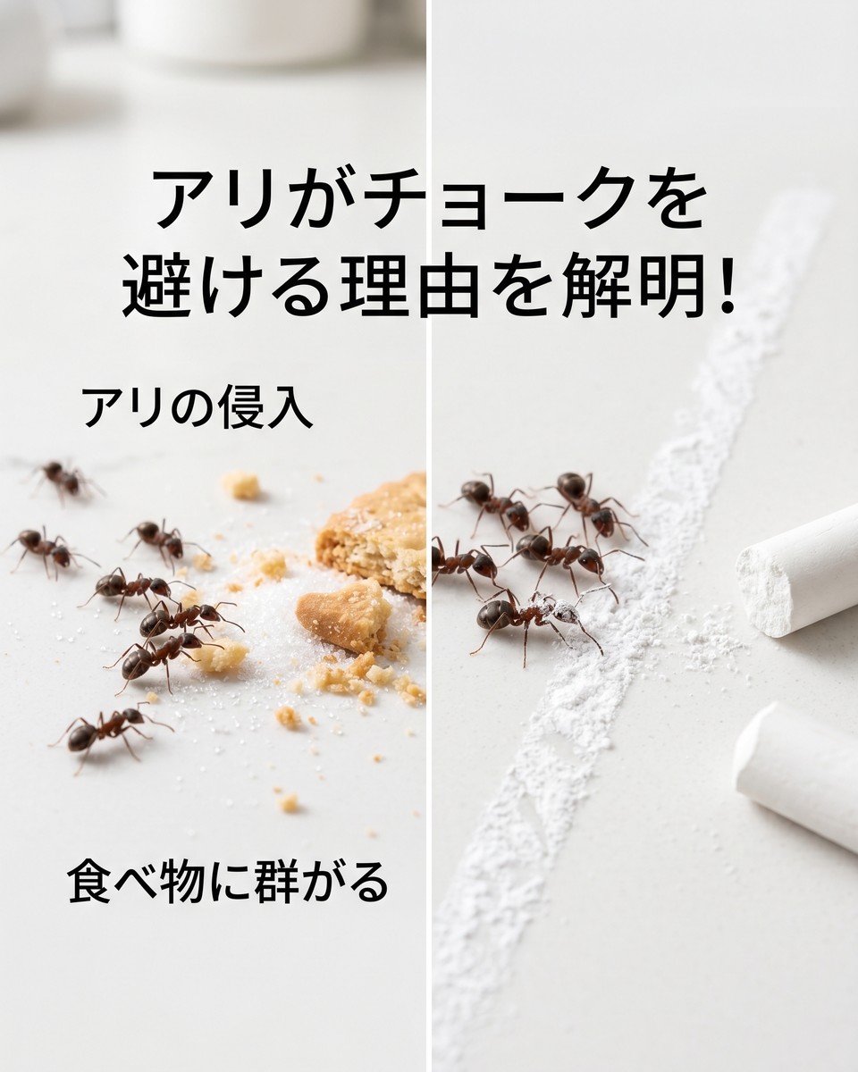アリがチョークの線を越えない理由：科学的な側面と家庭での応用