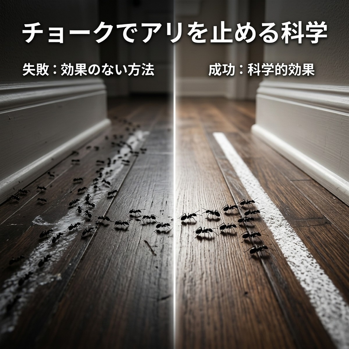 アリ対策の科学：チョークがアリを避ける理由とは？